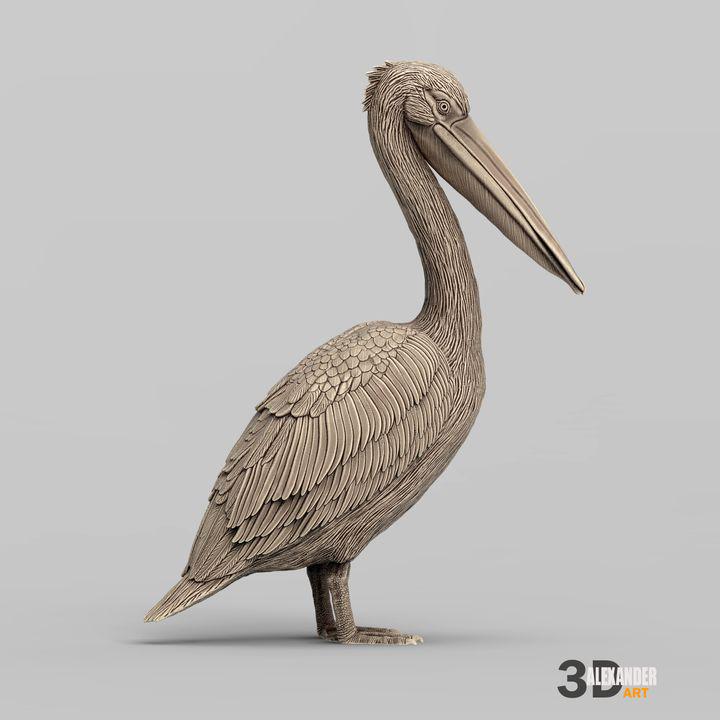 Pelican - UNPAINTED 3D figure - Alexander3dart