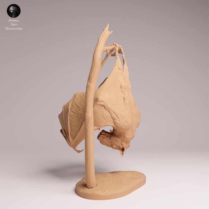 Hammer-headed Bat - UNPAINTED 3D Resin Figurine -Animal Den Miniatures
