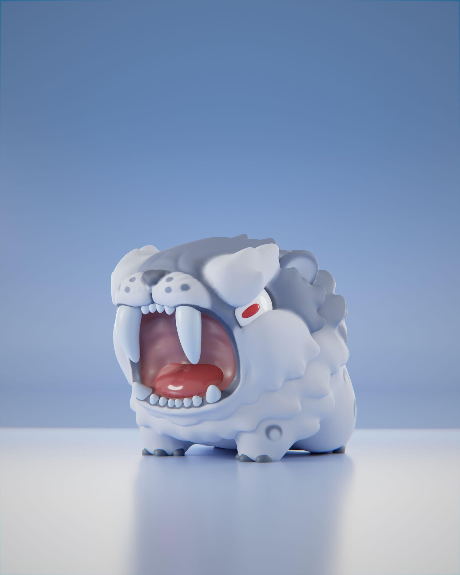 Frostiifang - UNPAINTED 3D Resin Figure - Grumpii Art Toy