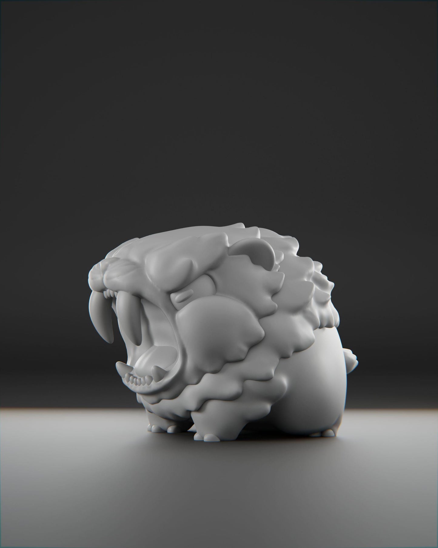 Frostiifang - UNPAINTED 3D Resin Figure - Grumpii Art Toy