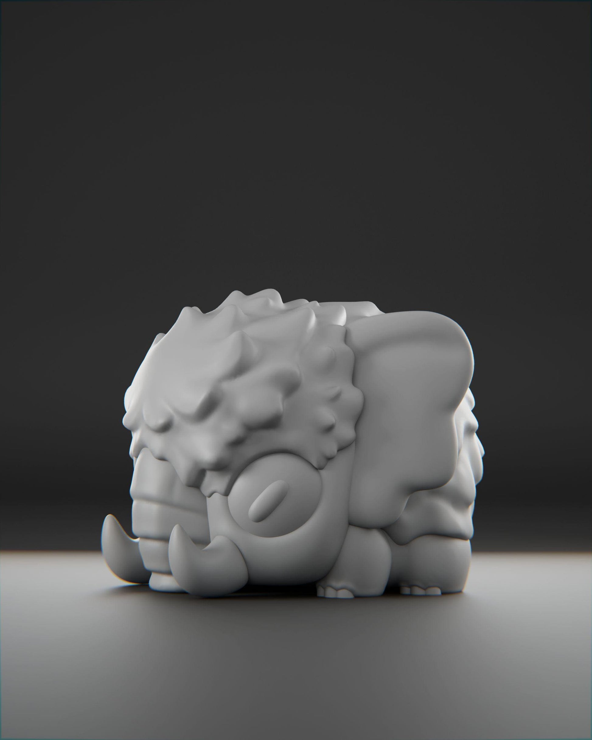 Snowmoth - UNPAINTED 3D Resin Figure - Grumpii Art Toy