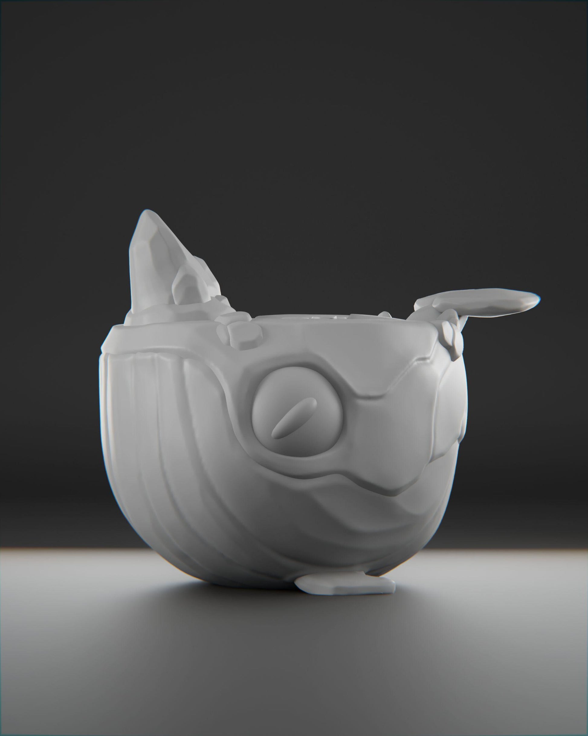 Whaleberg - UNPAINTED 3D Resin Figure - Grumpii Art Toy