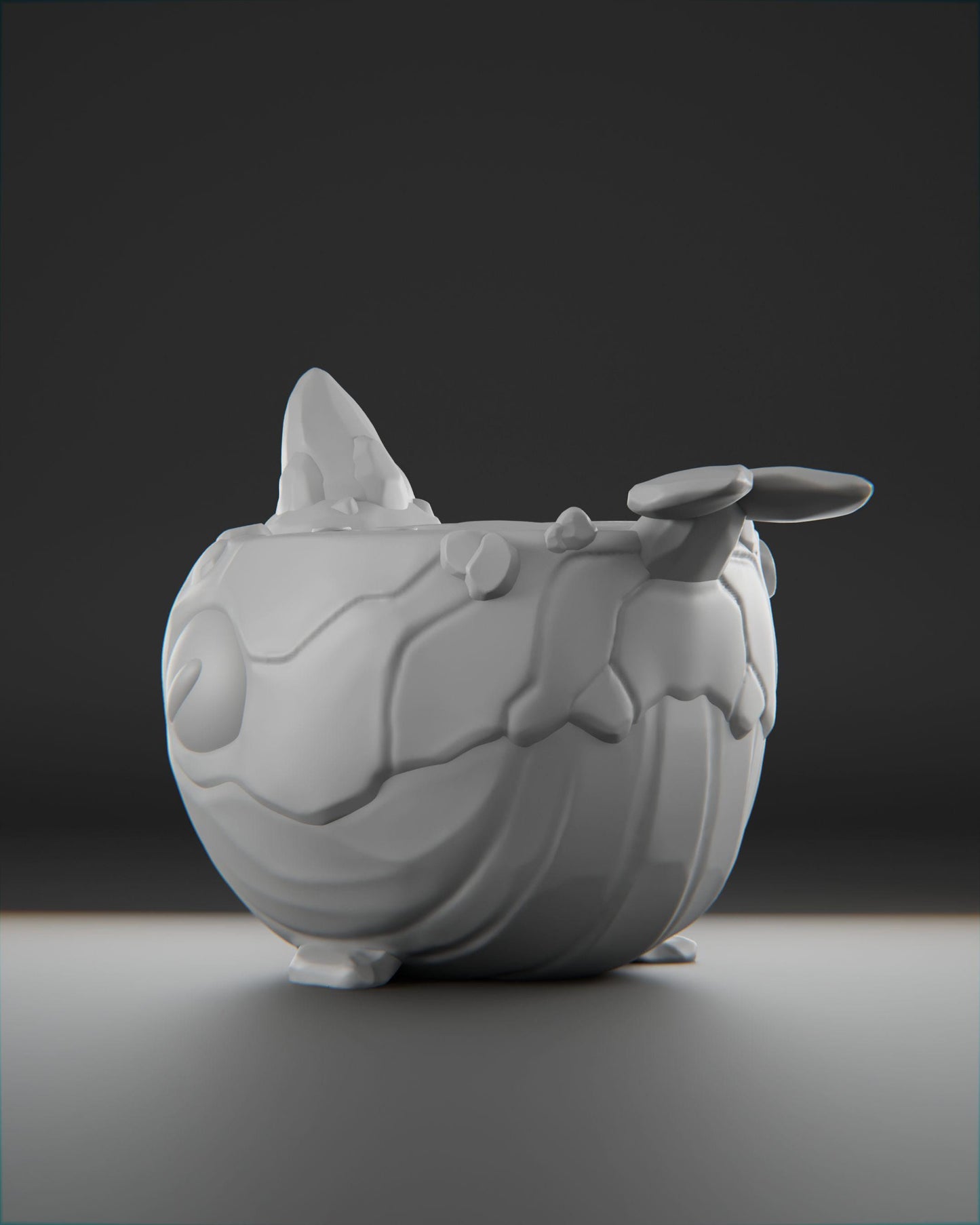 Whaleberg - UNPAINTED 3D Resin Figure - Grumpii Art Toy