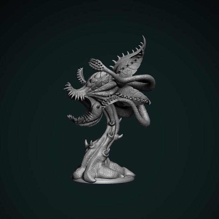 Carnivorous plant 3 - 3D Resin Print - Clynche Art