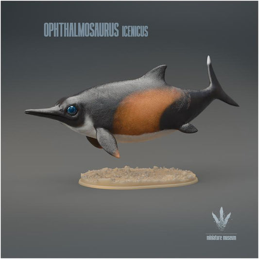 Ophthalmosaurus icenicus : The Eye Lizard - UNPAINTED 3D Resin Figure - Miniature Museum