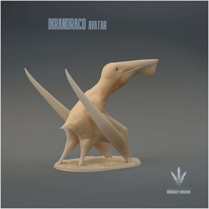 Ikrandraco avatar - UNPAINTED 3D Figurine - Miniature Museum