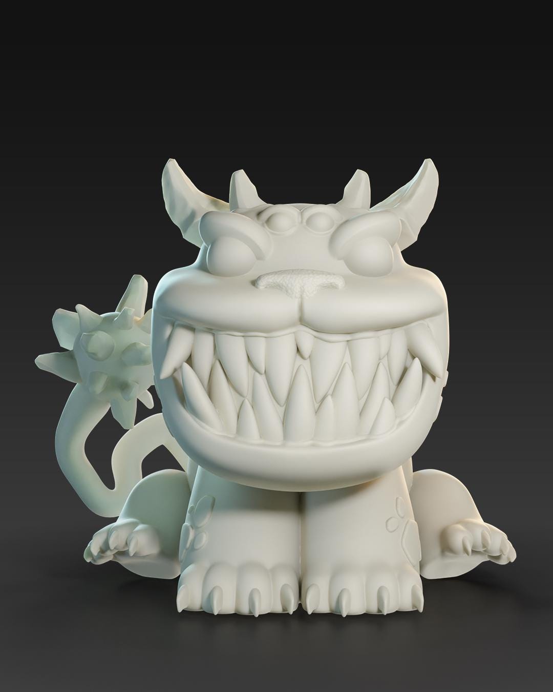 Hell Hounds - UNPAINTED 3D Resin Figure - Doreki Studio