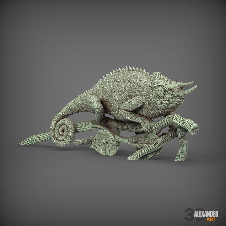 Chameleon Jackson - UNPAINTED 3D Resin Figure - Alexander3dart