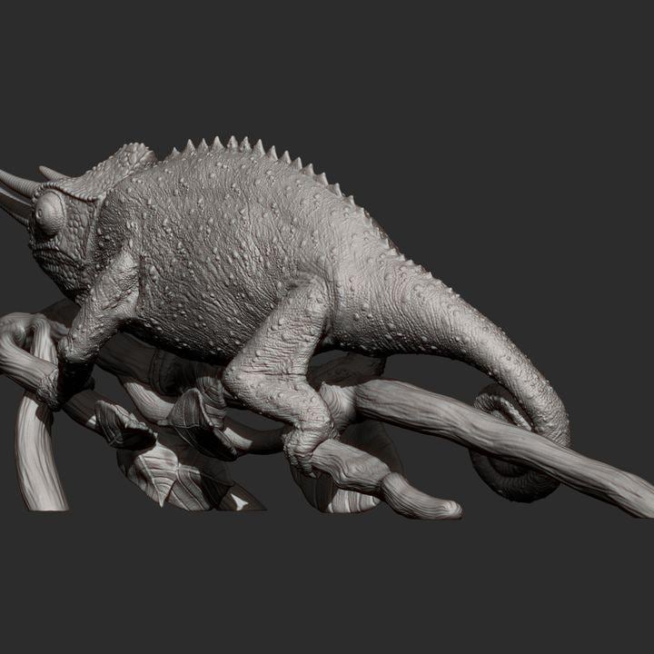 Chameleon Jackson - UNPAINTED 3D Resin Figure - Alexander3dart