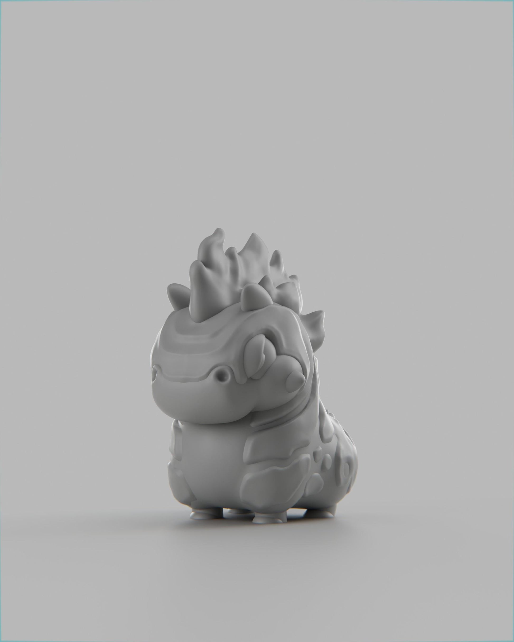 Blazii - UNPAINTED 3D Resin Figure - Grumpii Art Toy