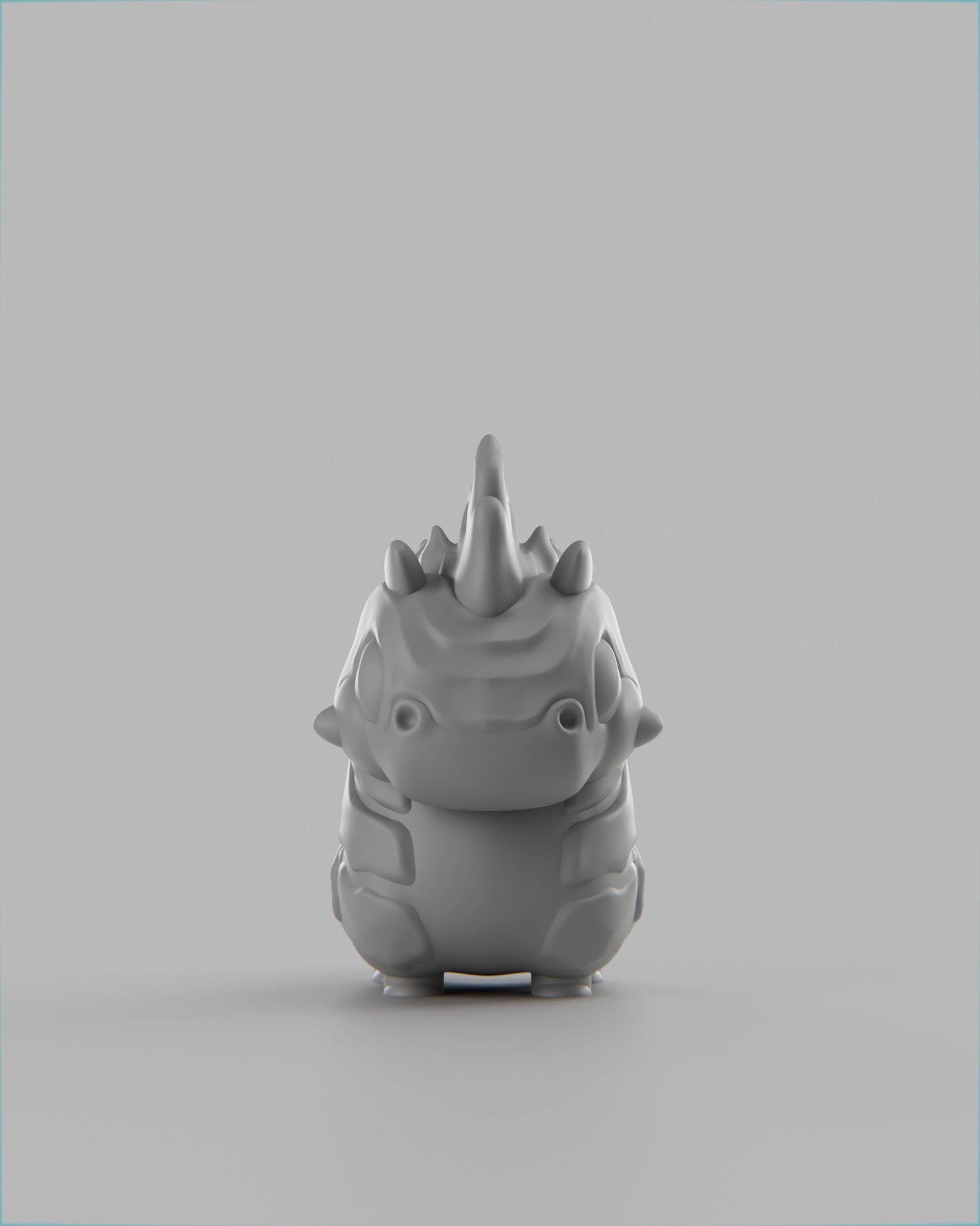 Blazii - UNPAINTED 3D Resin Figure - Grumpii Art Toy