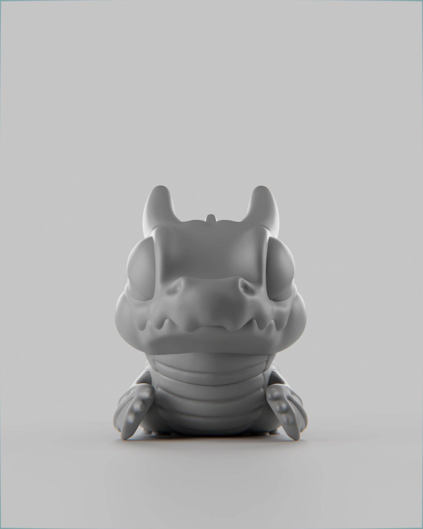 Croko - UNPAINTED 3D Resin Figure - Grumpii Art Toy