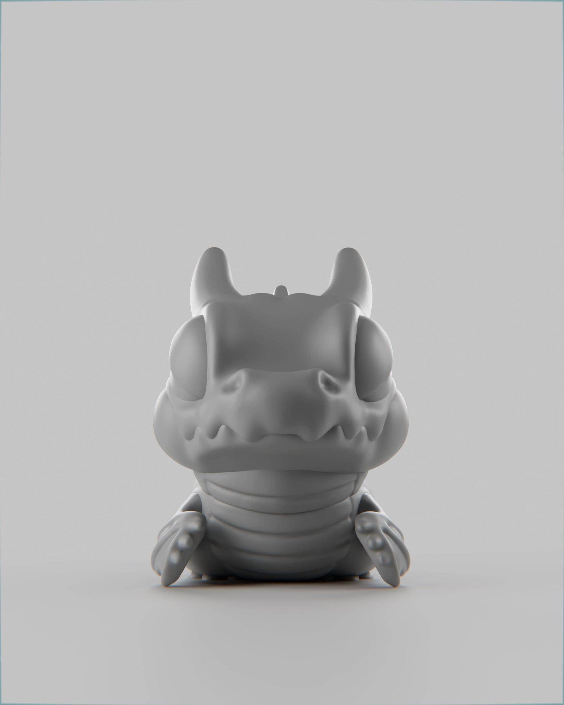 Croko - UNPAINTED 3D Resin Figure - Grumpii Art Toy