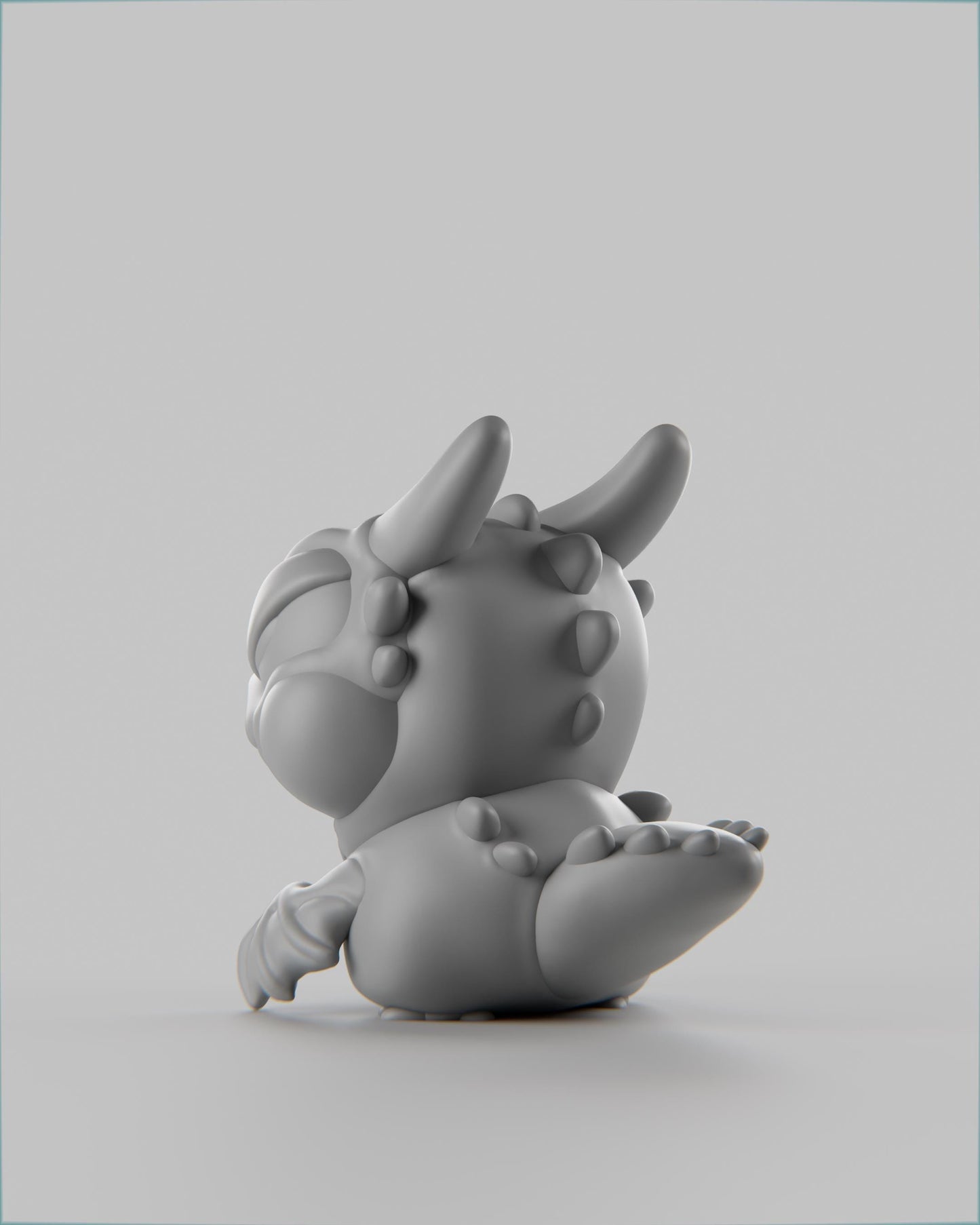 Croko - UNPAINTED 3D Resin Figure - Grumpii Art Toy