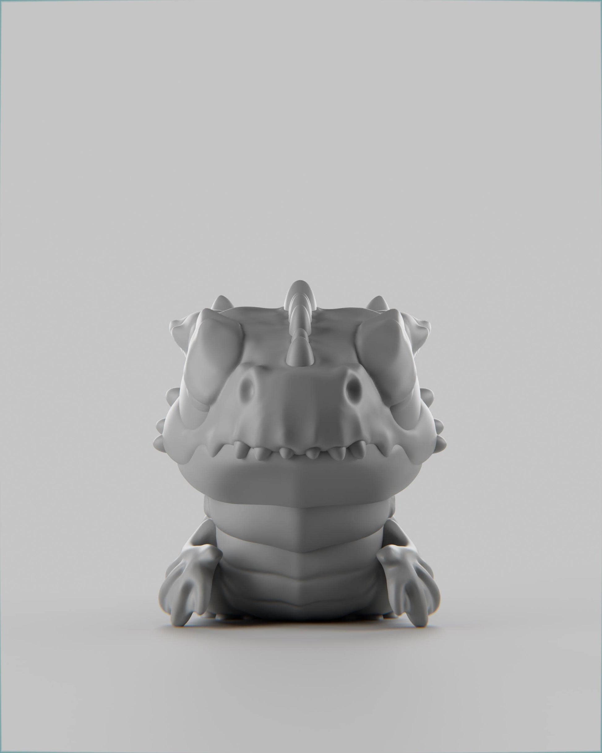 Barkgon - UNPAINTED 3D Resin Figure - Grumpii Art Toy