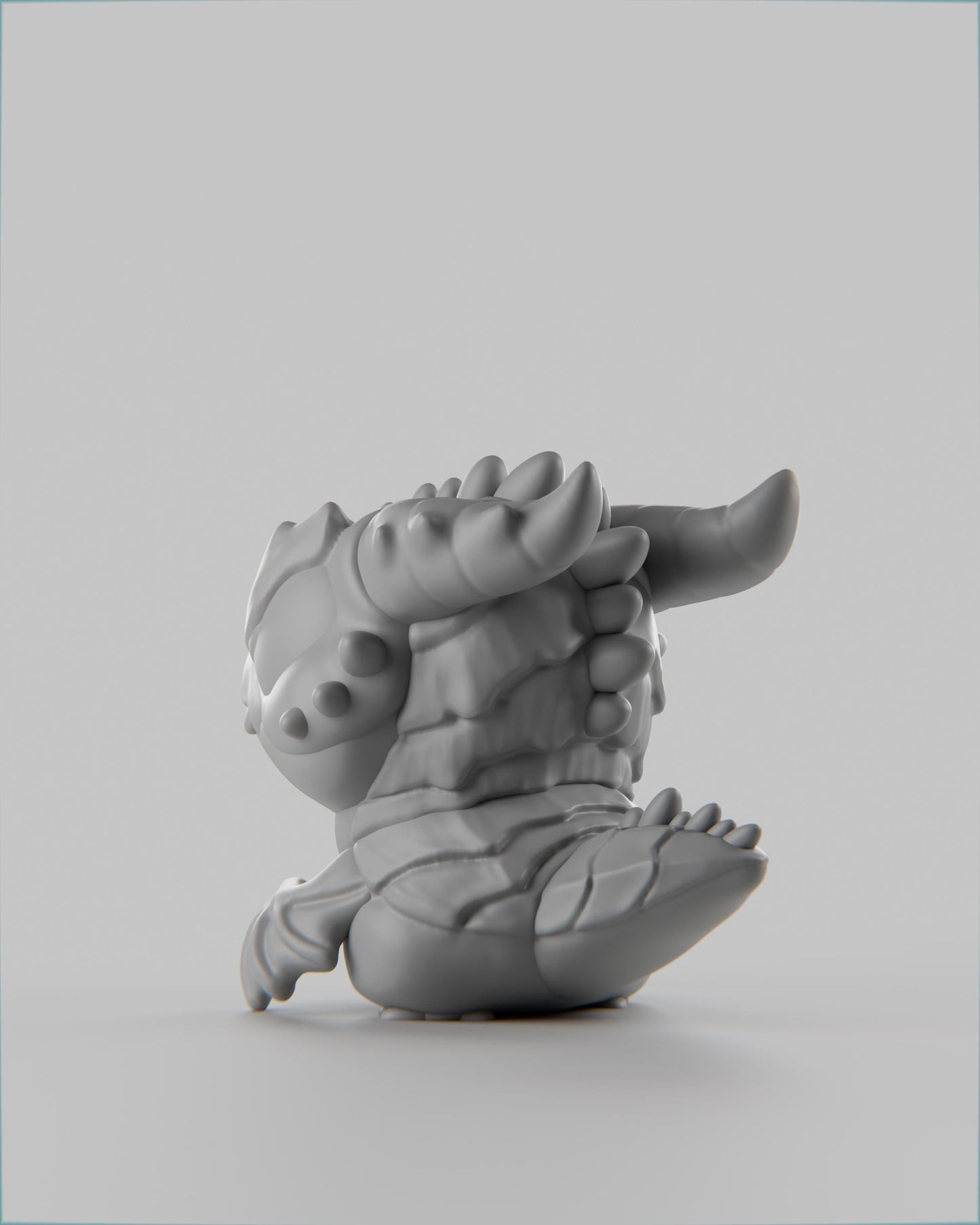 Barkgon - UNPAINTED 3D Resin Figure - Grumpii Art Toy