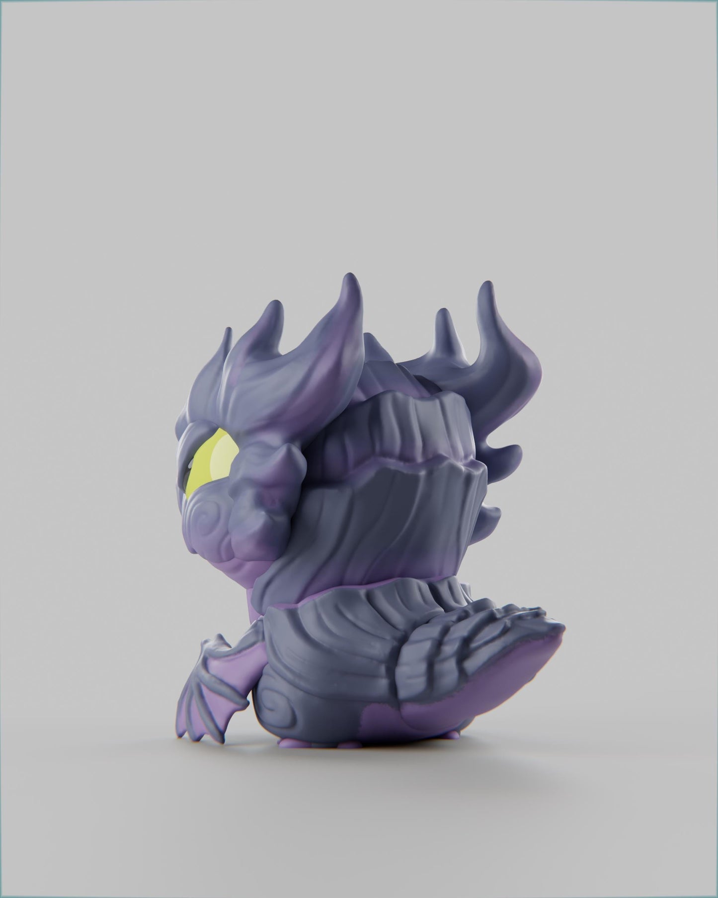 Barkgon - UNPAINTED 3D Resin Figure - Grumpii Art Toy