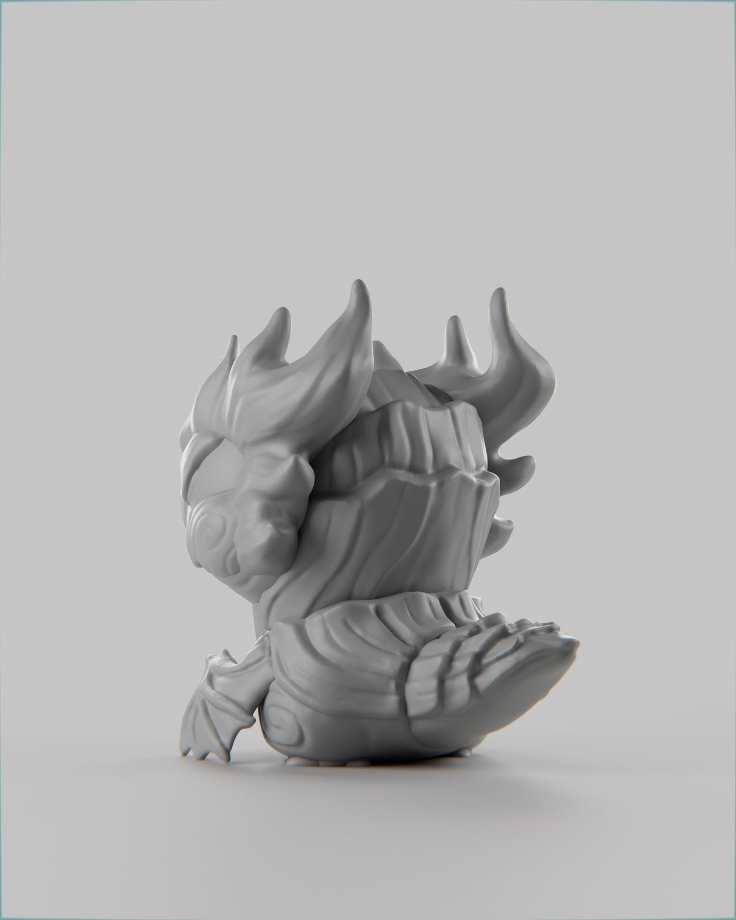 Ignii - UNPAINTED 3D Resin Figure - Grumpii Art Toy