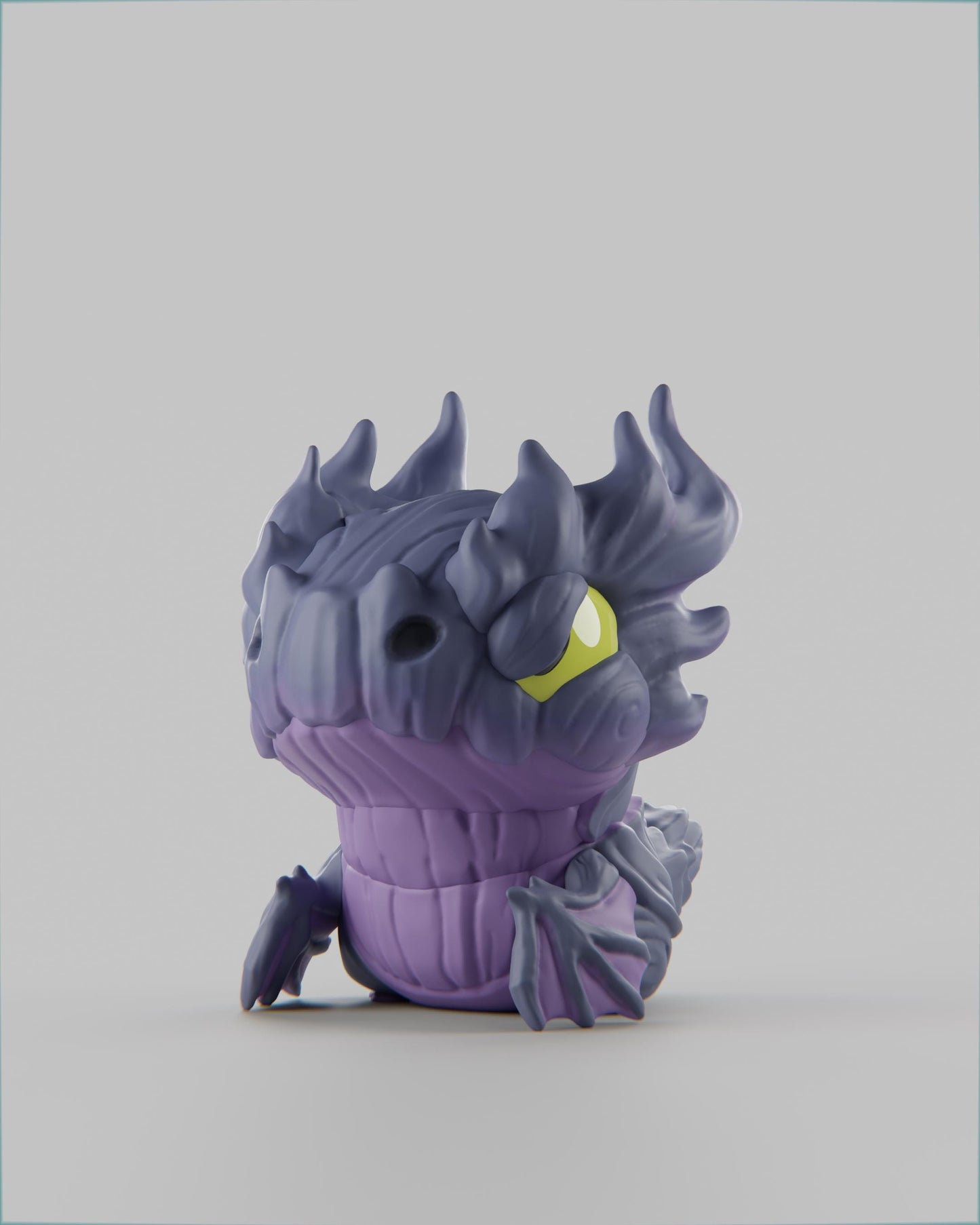 Barkgon - UNPAINTED 3D Resin Figure - Grumpii Art Toy