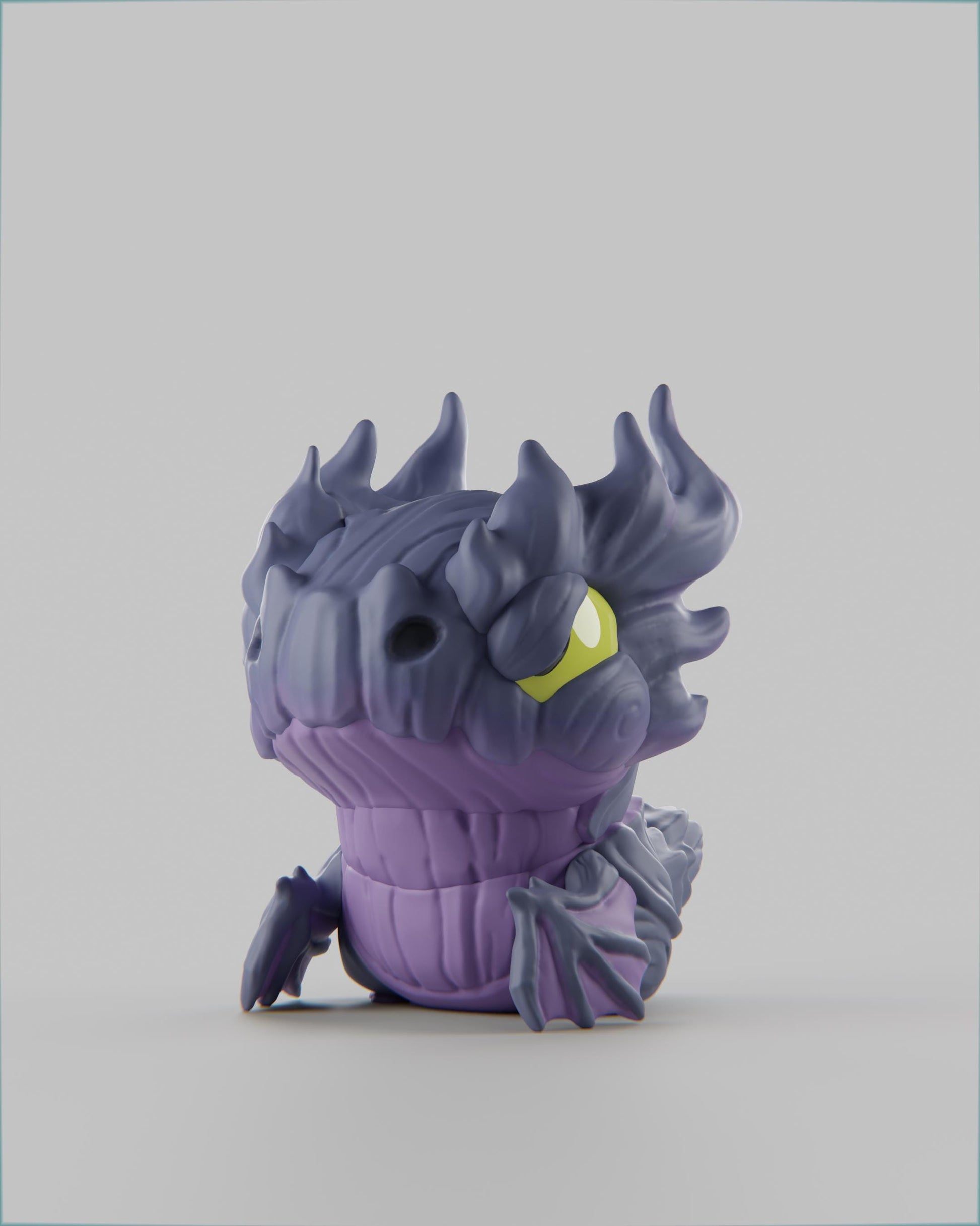 Barkgon - UNPAINTED 3D Resin Figure - Grumpii Art Toy
