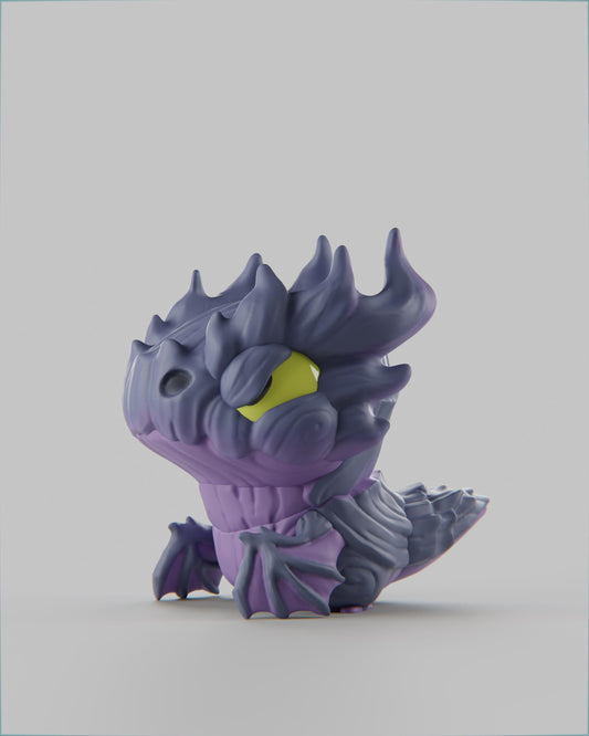 Barkgon - UNPAINTED 3D Resin Figure - Grumpii Art Toy